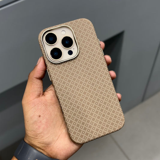 KDM Grafix Weave Pattern with Magsafe Case - Brown ( No. 2225)
