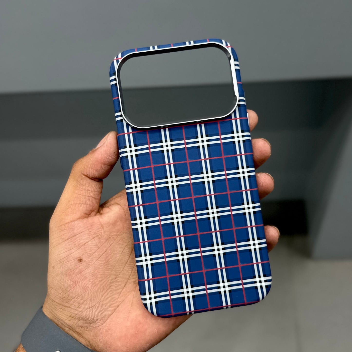 LUXO CARBON CASE - BLUE CHECK ( No. 2499 )