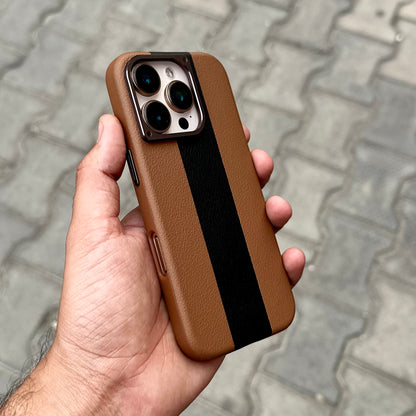 LFOM Case With Magsafe-Brown-Black ( No. 1819 )