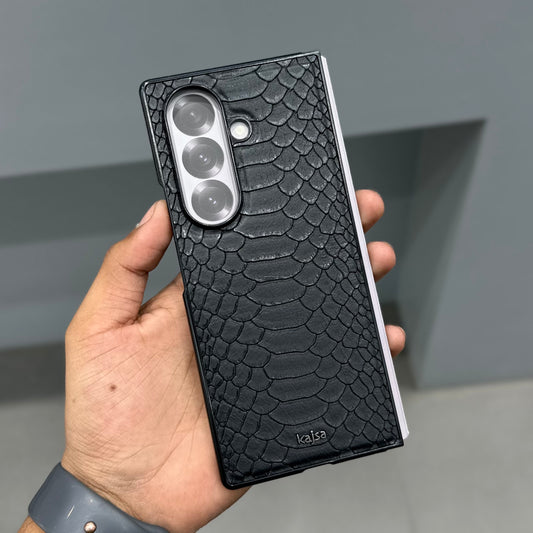 KAJSA LEATHER SAMSUNG CASE - BLACK 2.0 ( No. 3379 )