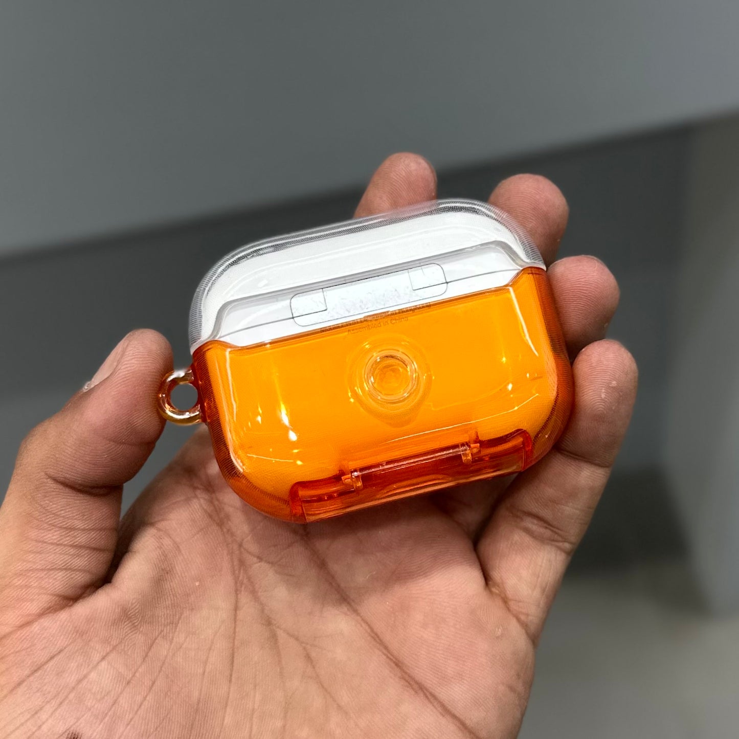 EGG SHELL GAME POD AIRPODS CASE - ORANGE ( No. 3562 )