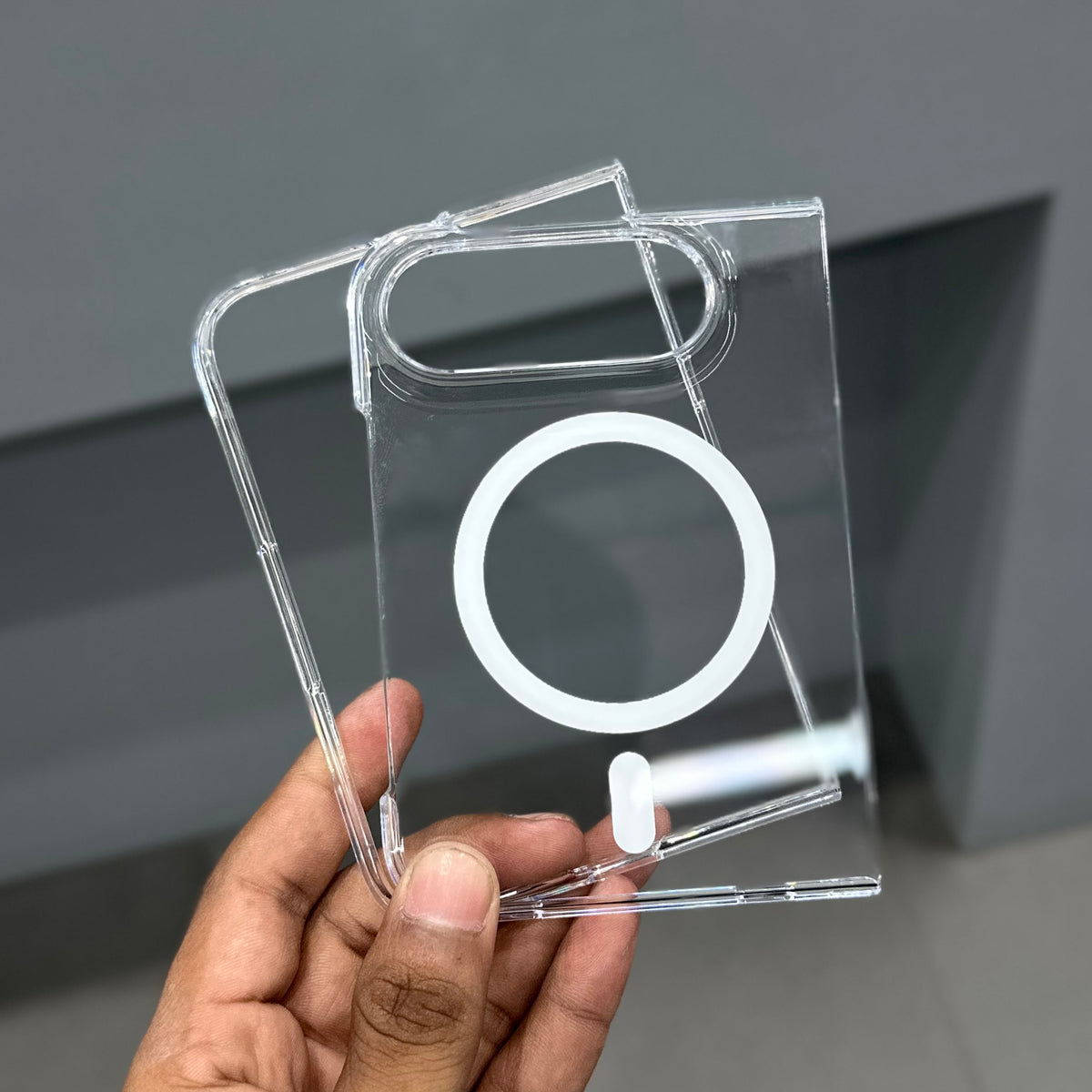 BERLIA MAGSAFE IPHONE DUO CASE - TRANSPARENT ( No. 3988 )