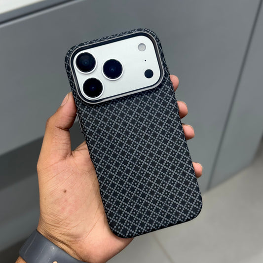 KDM Grafix Weave Pattern with Magsafe Case - Black ( No. 2223)