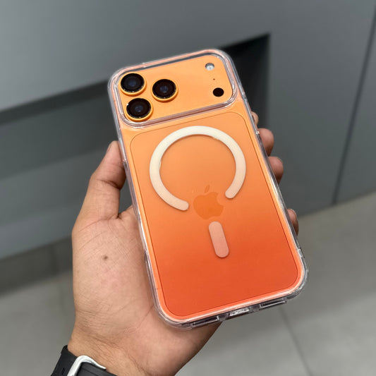 MAG RING CLEAR CASE WITH MAGSAFE - SHADE ORANGE ( No. 2730 )