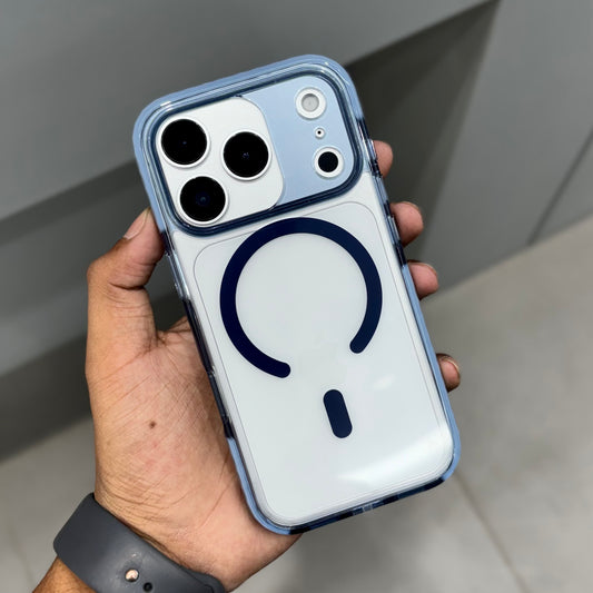 NITO Side Bumpper with Button and Magsafe Case - Blue ( No. 2189)