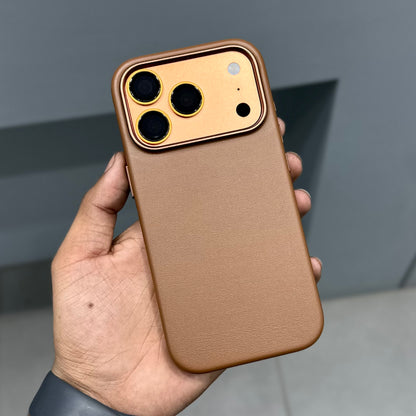 HDB DIVIDING VEGAN LEATHER MAGSAFE CASE - BROWN ( No. 2927 )