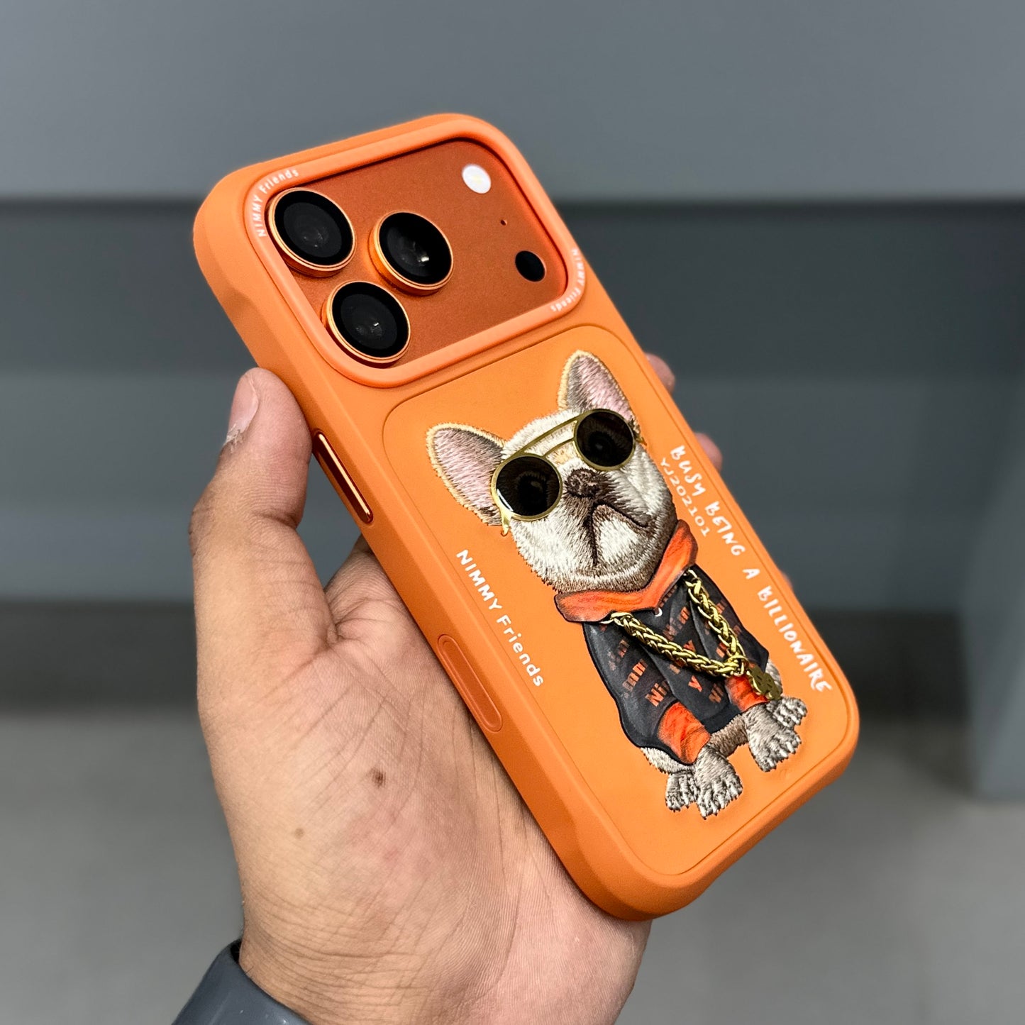 NIMMY DOG CHAIN CASE - ORANGE ( No. 2834 )