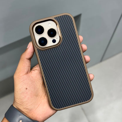 Nyjoy carben case with magsafe -Brown ( No. 2170)
