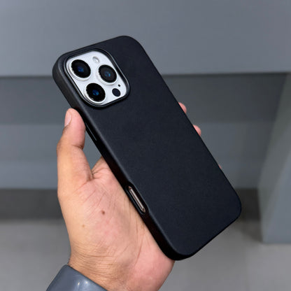 JIGOJ VEGAN LEATHER CASE MAGSAFE - BLACK ( No. 3364 )