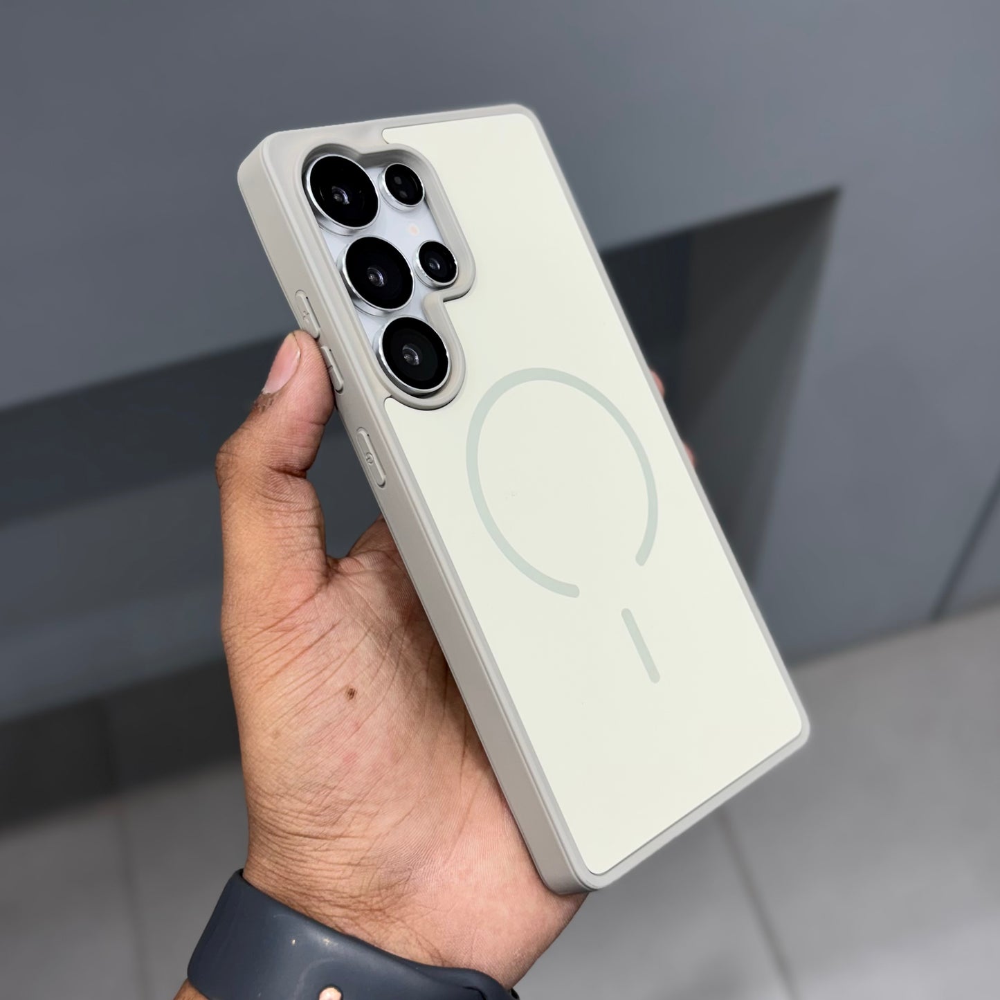 HAMURU SKIN FEELCASE MAGSAFE - SAMSUNG BEIGE ( No. 2381 )