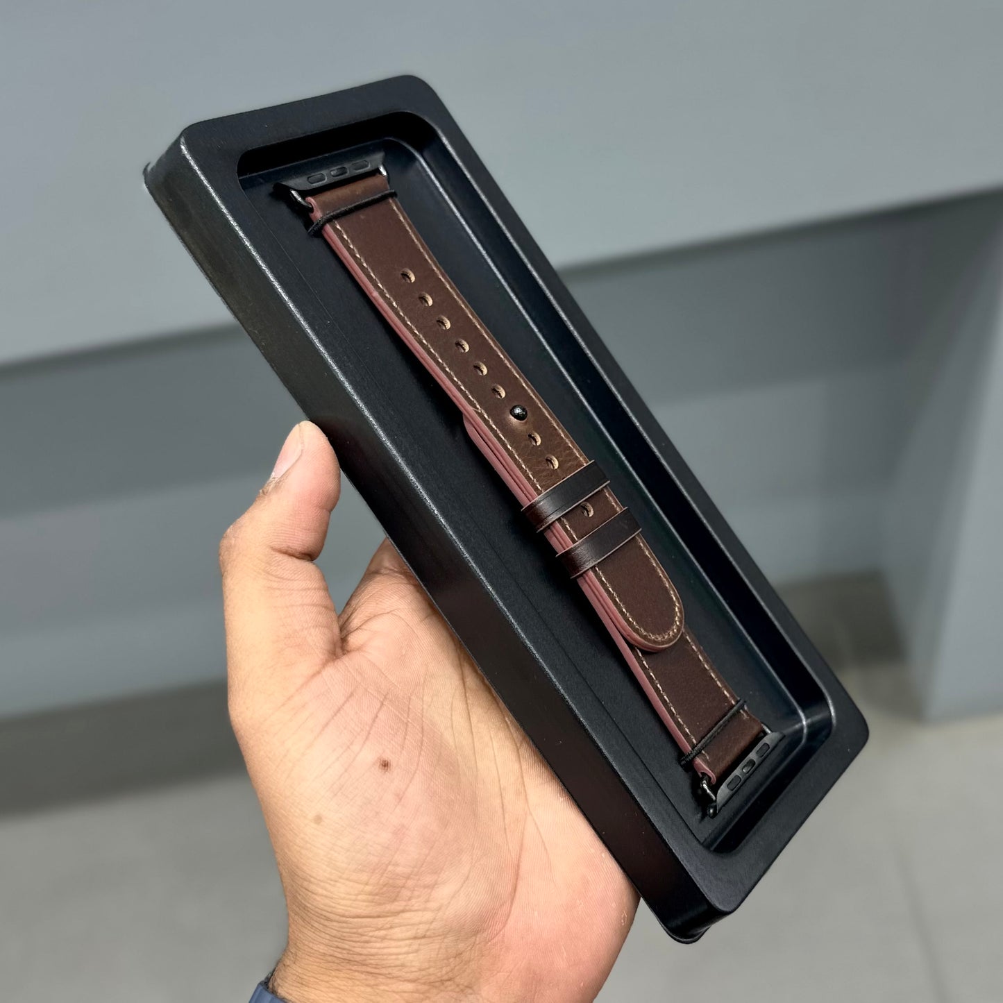 EVIM LEATHER STRAP - DARK BROWN ( No. 3572 )