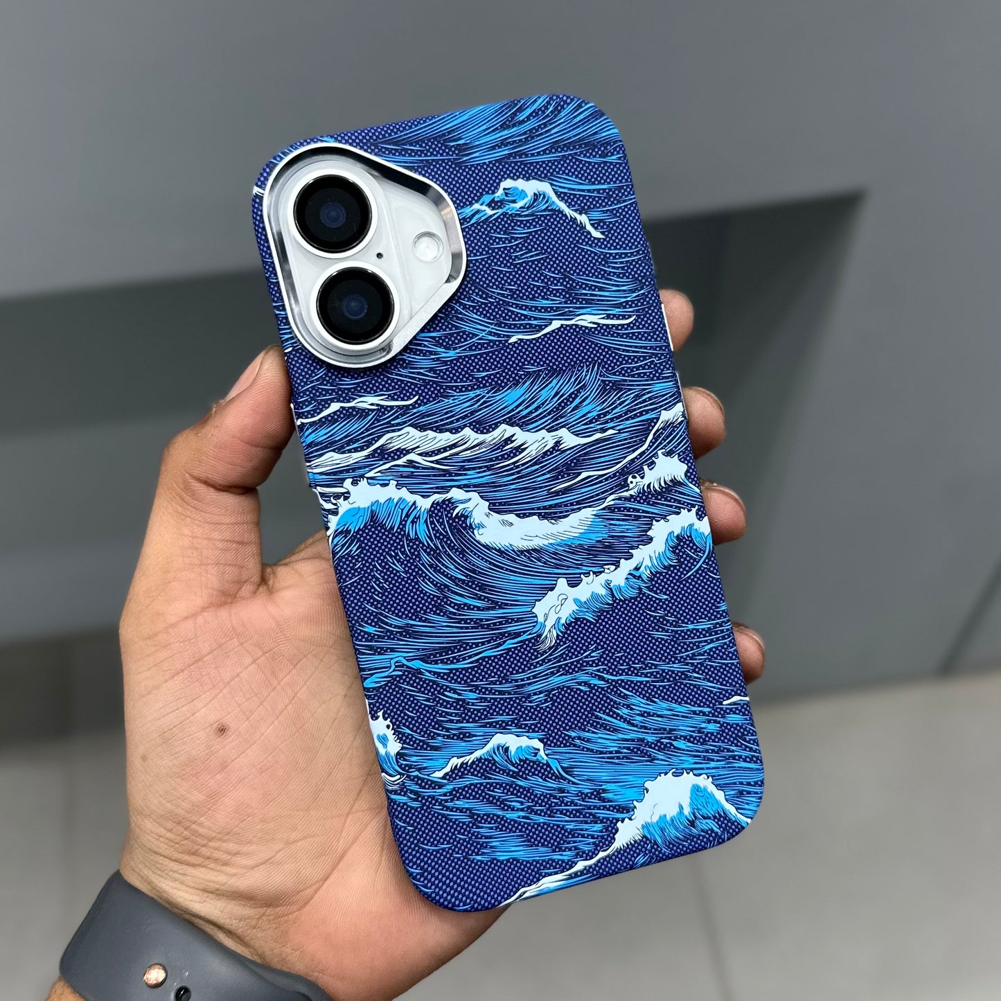 LUXO CARBON CASE- BLUE WAVES ( No. 3162 )
