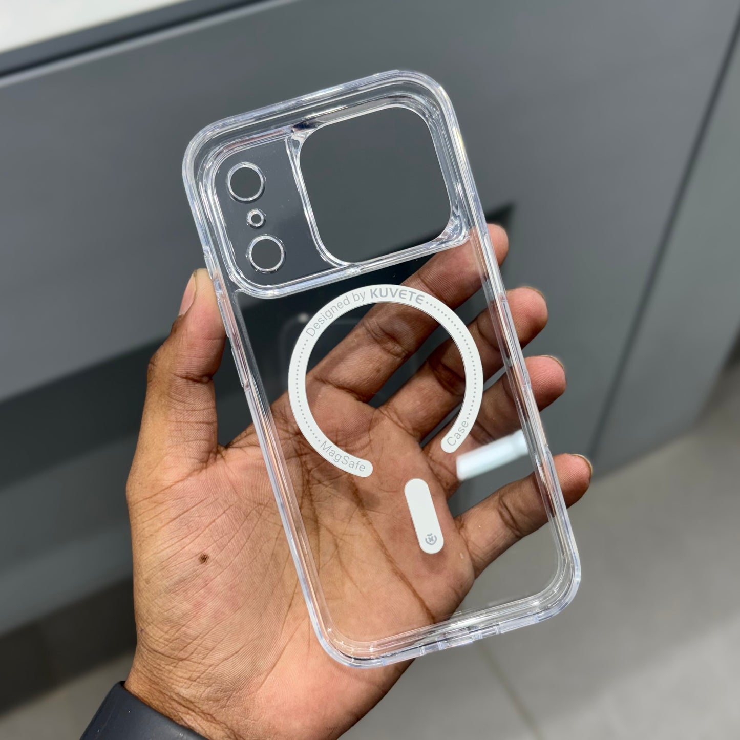 Kuvete Transparent with magsafe case ( No. 2204 )