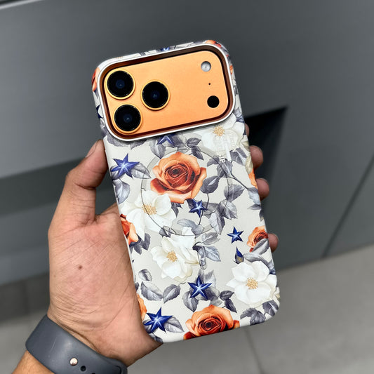 ONEGIF FLORAL EMPRESS EDITION MAGSAFE CASE - WHITE ( No. 2688 )