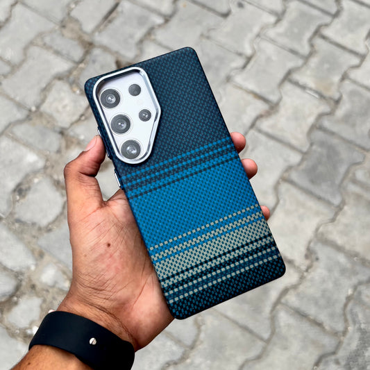 Vosros Carbon Texture Case Blue-Samsung ( No. 1874 )