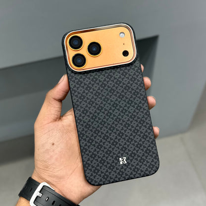 BENKS ARMOR GRID REAL CARBON CASE MAGSAFE - BLACK ( No. 2832 )