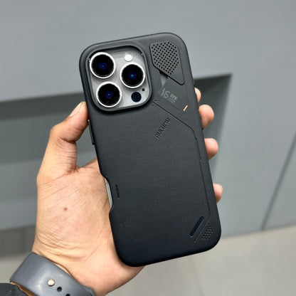 AULUMU VEGAN LEATHER CASE - BLACK ( No. 2639 )