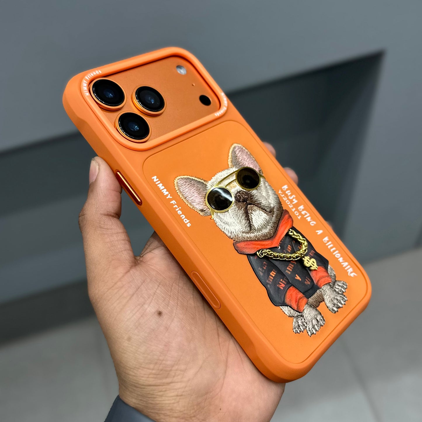 NIMMY DOG CHAIN CASE - ORANGE ( No. 2834 )