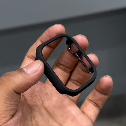 iWATCH BUMPER WITHOUT GLASS CASE - BLACK ( No. 3793 )