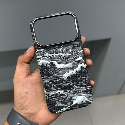LUXO MAGSAFE CASE SEA WAVES - BLACK ( No. 3671 )