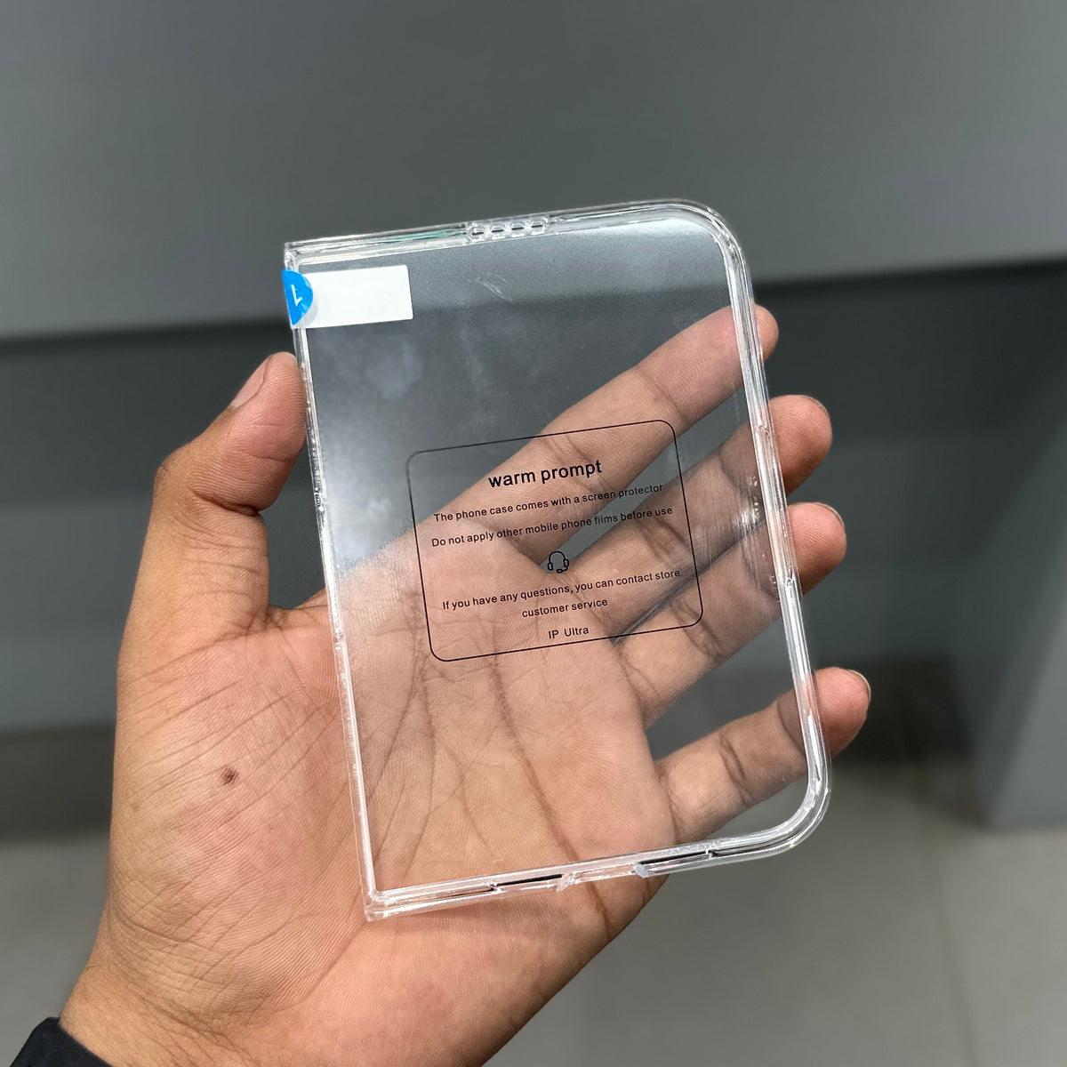 TRANZO HING WITH FRONT GLASS I PHONE DUO CASE ( No. 4070 )