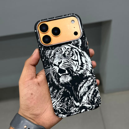 LUXO MAGSAFE CASE - BLACK WHITE TIGER ( No. 3659 )