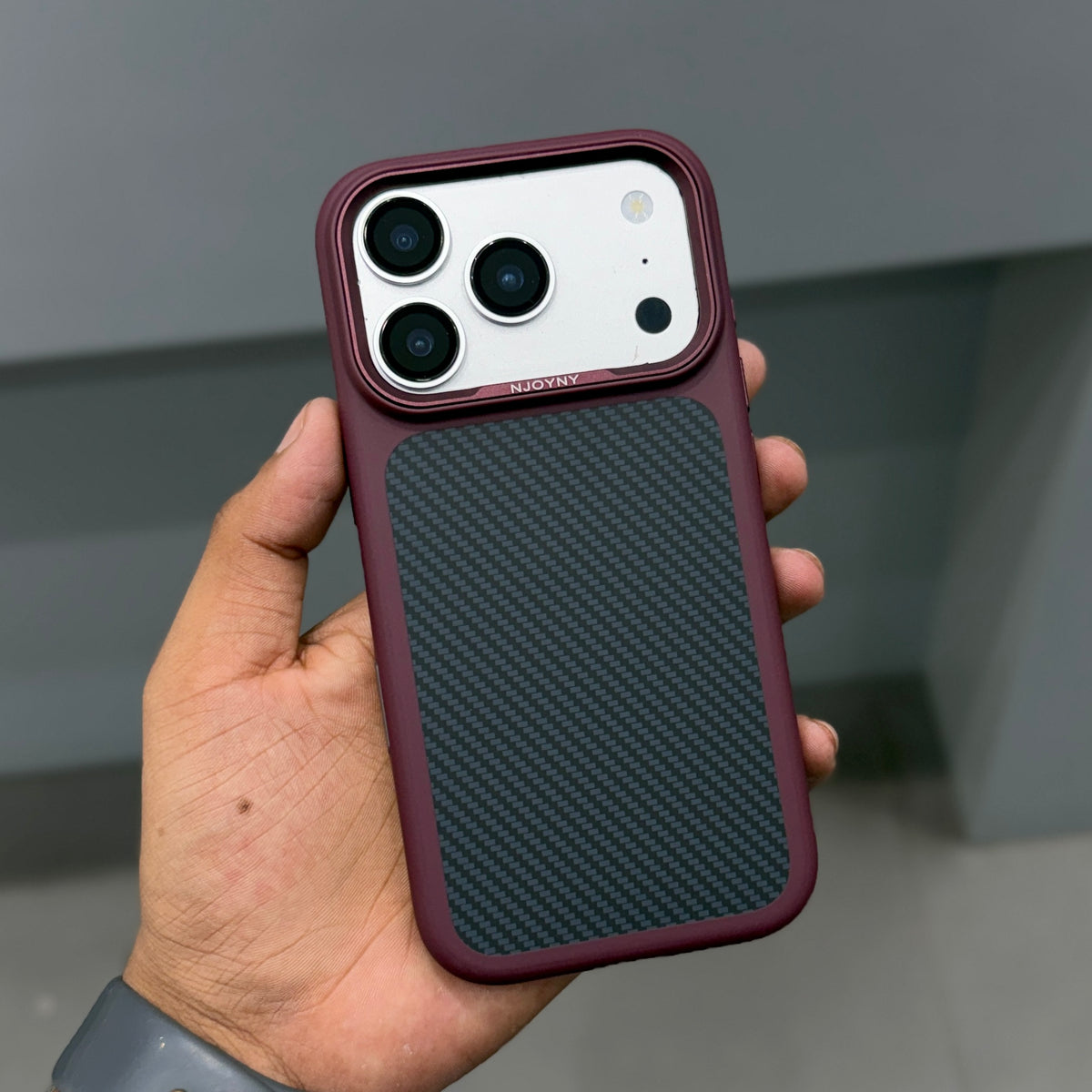 NY ZERO SENSE A CLASS CASE - WINE RED ( No. 3871 )