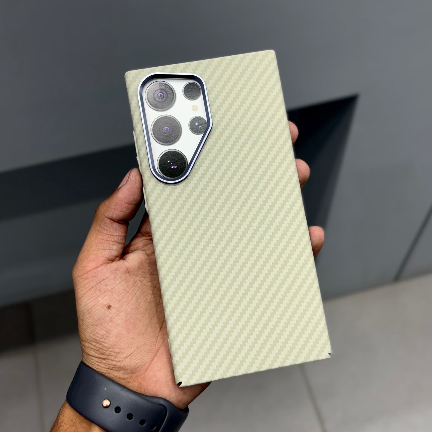 LUXO CARBON CASE SAMSUNG - LIGHT BROWN ( No. 2524 )