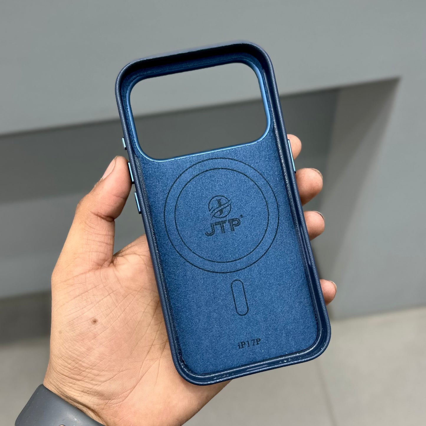 JTP LEATHER MAGSAFE CASE - BLUE ( No. 3031 )