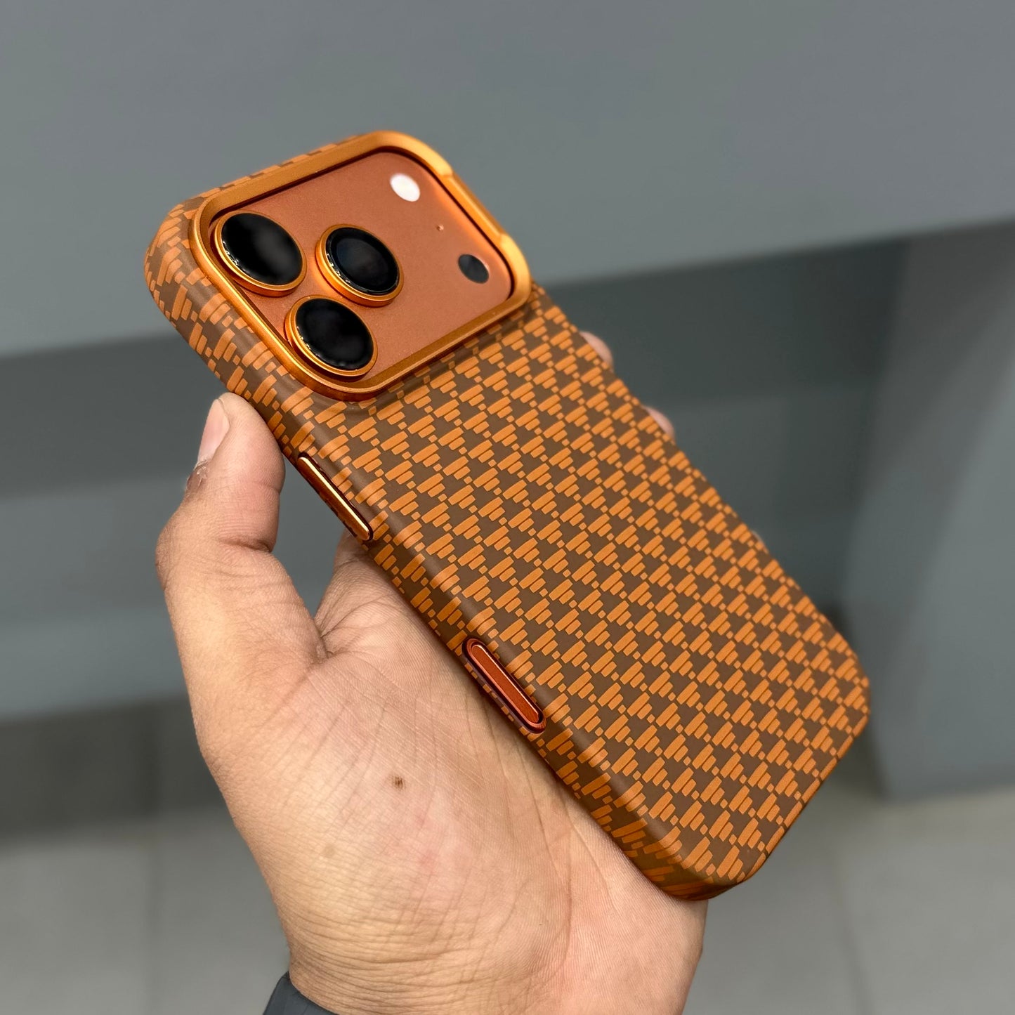 PINKSUN CARBON CASE - ORANGE ( No. 3129 )