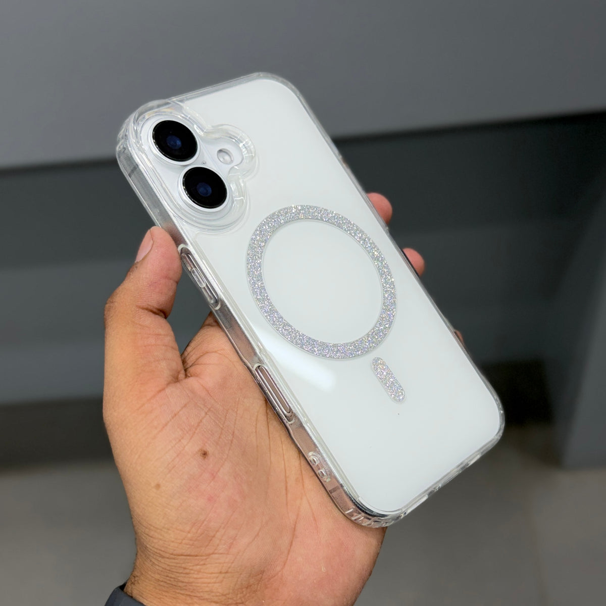 UTRYEE GLITER CASE - WHITE ( No. 3803 )