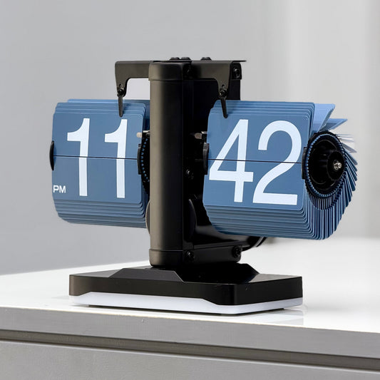 RETRO FLIP X MECHANICAL WATCH LED BASE - BLUE BLACK ( No. 2666 )