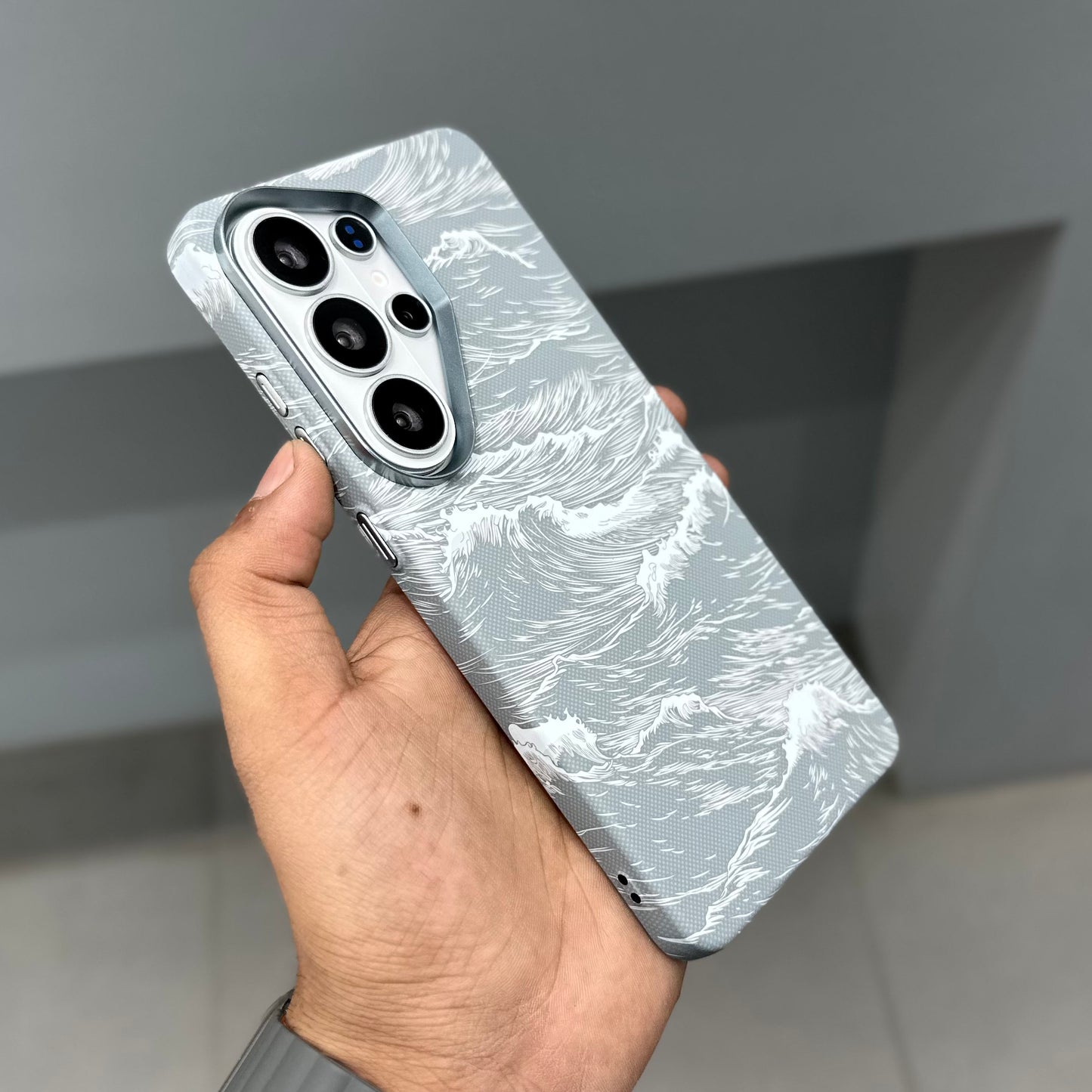 LUXO CARBON CASE SAMSUNG - WHITE ( No. 3156 )