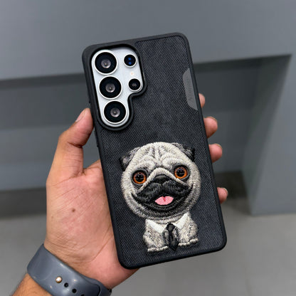 NIMMY DOG SAMSUNG CASE-BLACK PUG ( No. 3238 )
