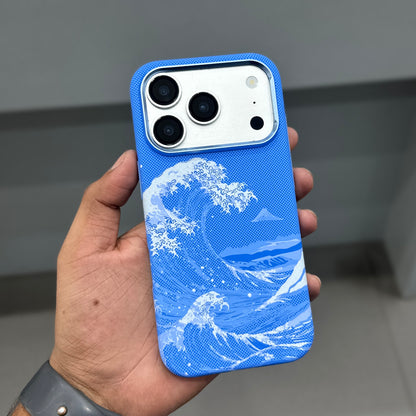 LUXO 2.0 SIDE SOFT MAGSAFE CASE - SKY BLUE BIG WAVE ( No. 4138 )