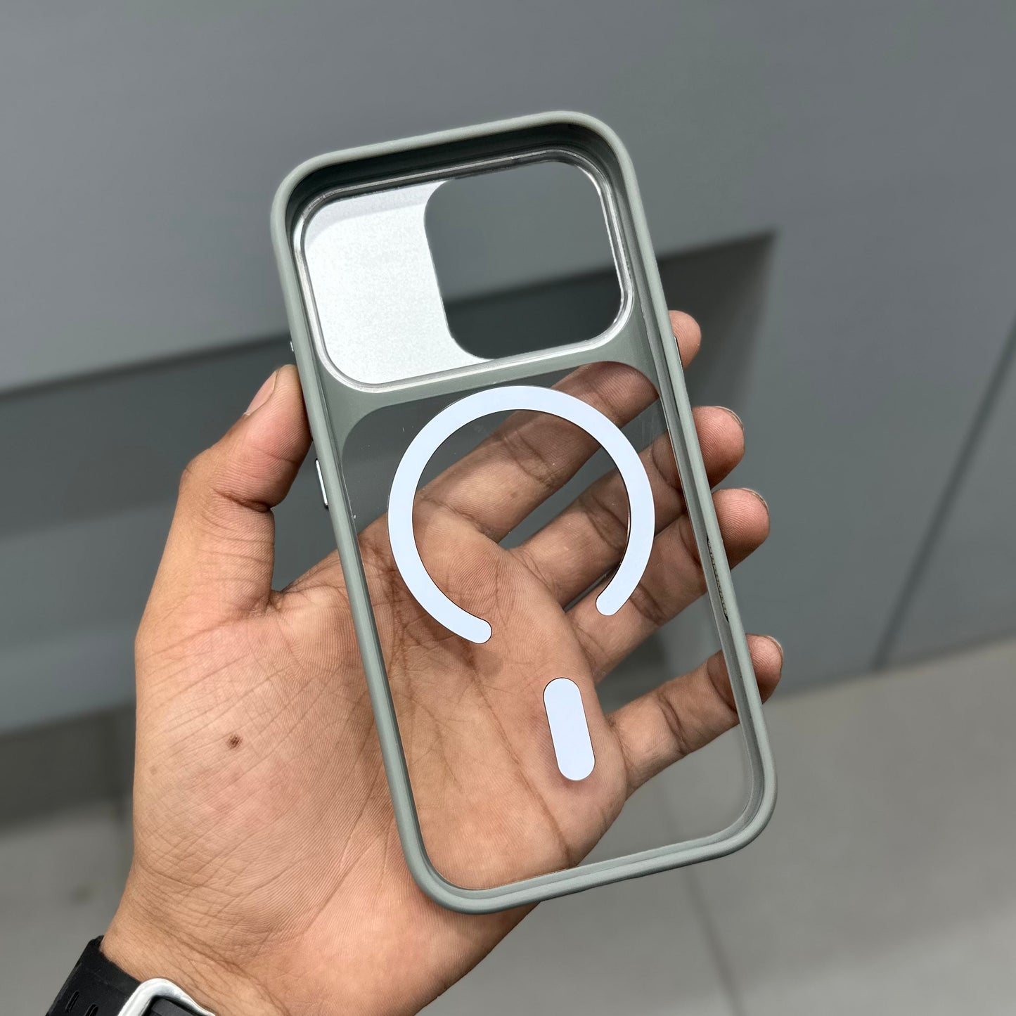 AURA METAL CAMO CASE MAGSAFE - GREY ( No. 2807 )