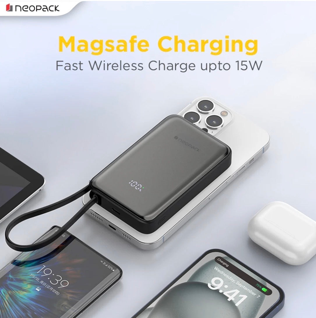 NEOPACK POWERLINK MAGSAFE POWER BANK - BLACK ( No. 3958 )