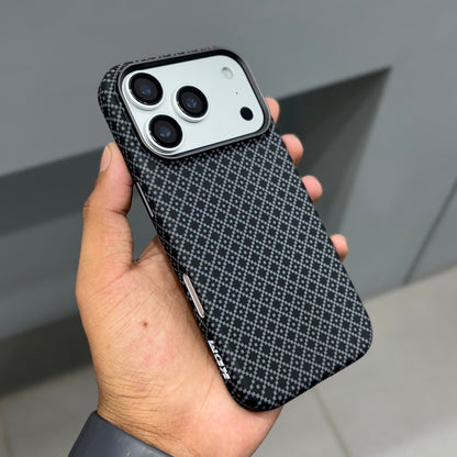 KDM Grafix Weave Pattern with Magsafe Case - Black ( No. 2223)