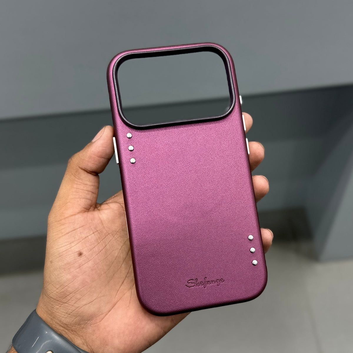 SHEFANGE LEATHER CASE - BURGUNDY ( No. 4022 )
