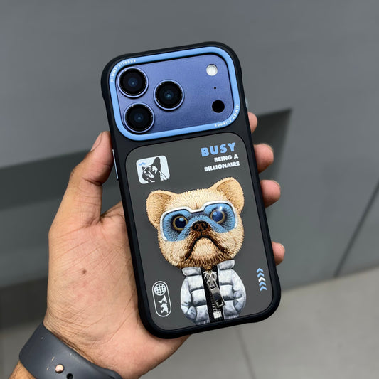 NIMMY DOG CHAIN CASE - BLACK BLUE ( No. 2531 )