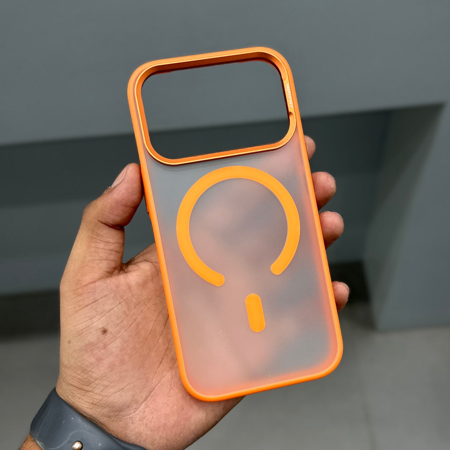 NY FROSTED SIDE SOFT CASE - ORANGE ( No. 2735 )