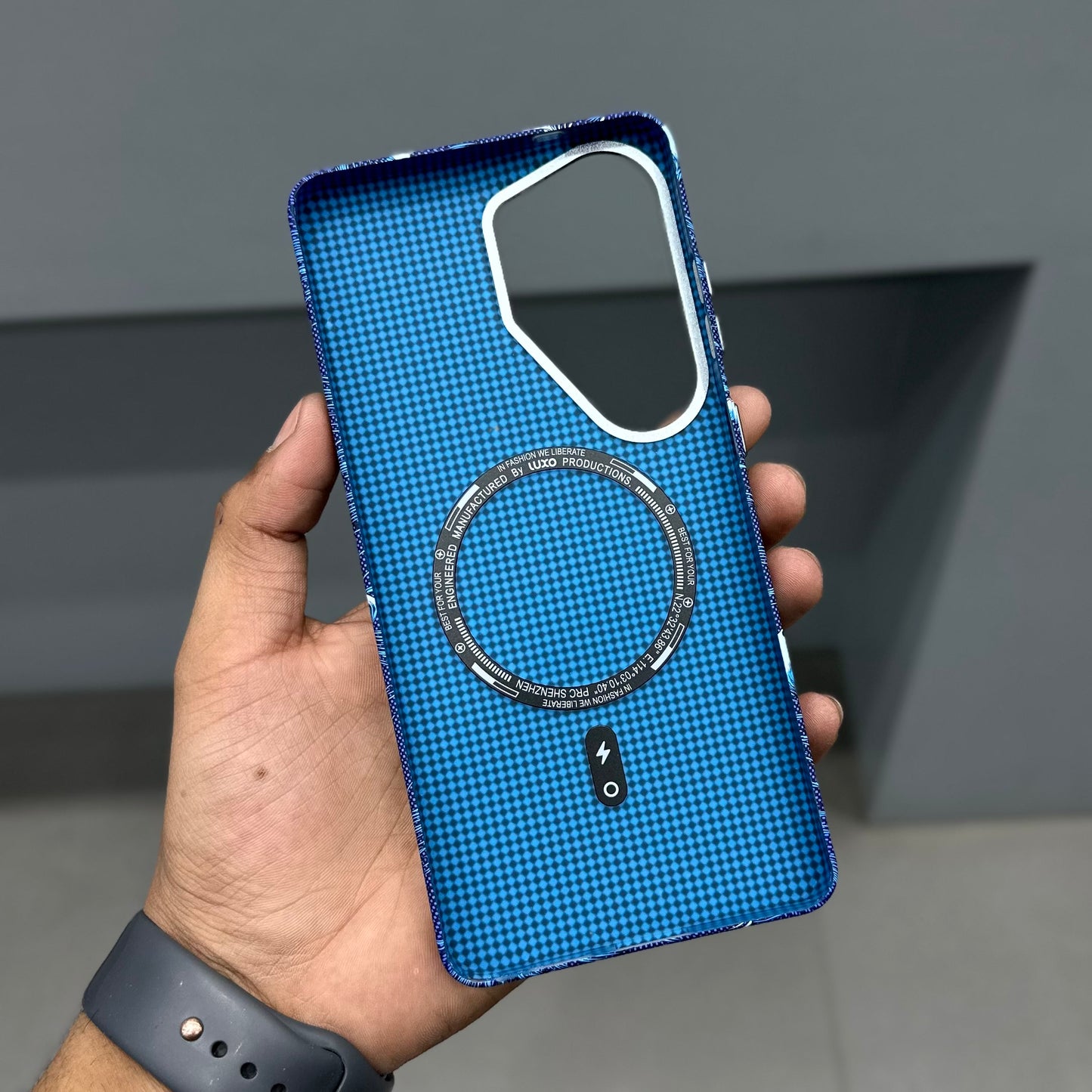 LUXO CARBON CASE SAMSUNG- BLUE WAVES ( No. 3170 )
