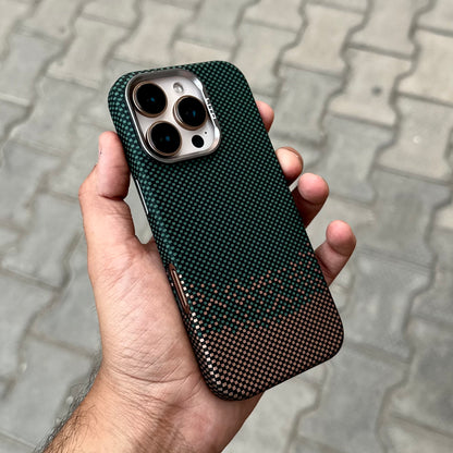 Lito Carbon Texture Case With Magsafe-Green Brown ( No. 1782 )