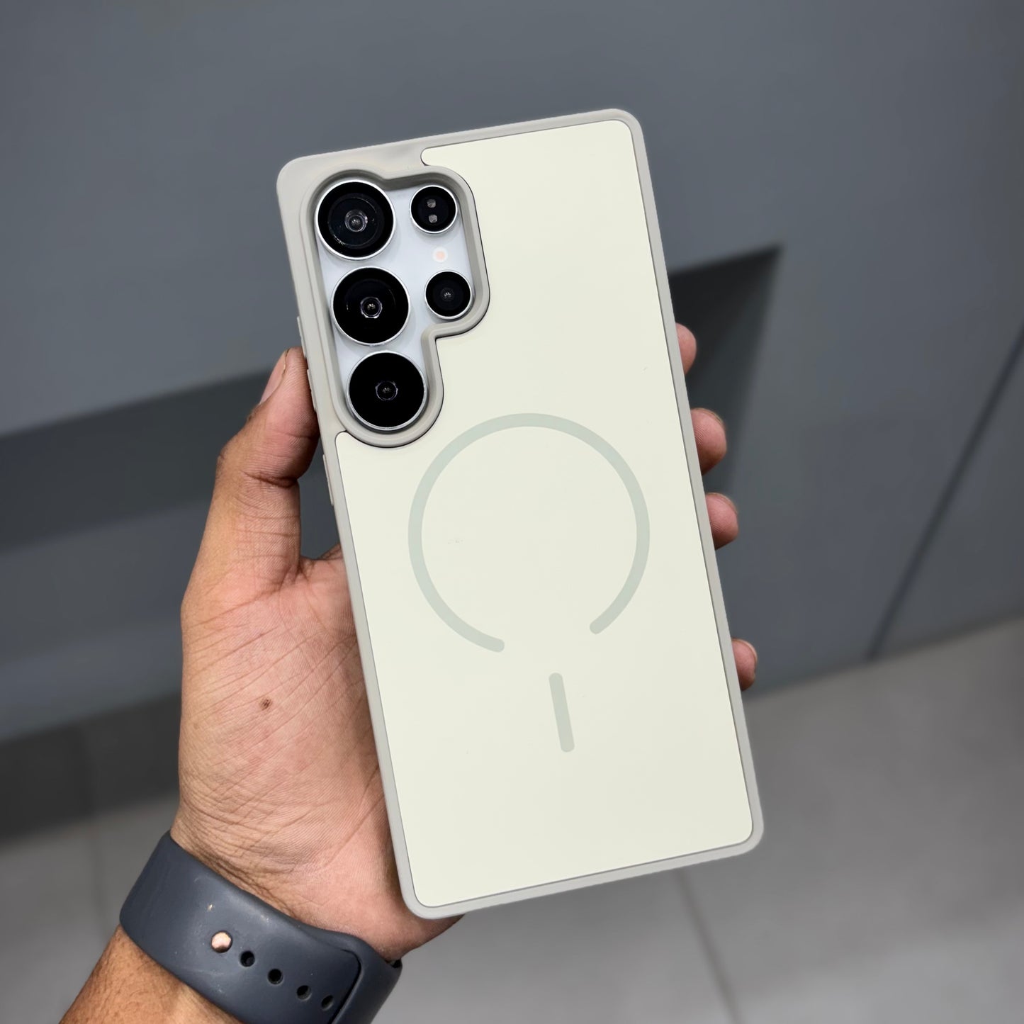 HAMURU SKIN FEELCASE MAGSAFE - SAMSUNG BEIGE ( No. 2381 )