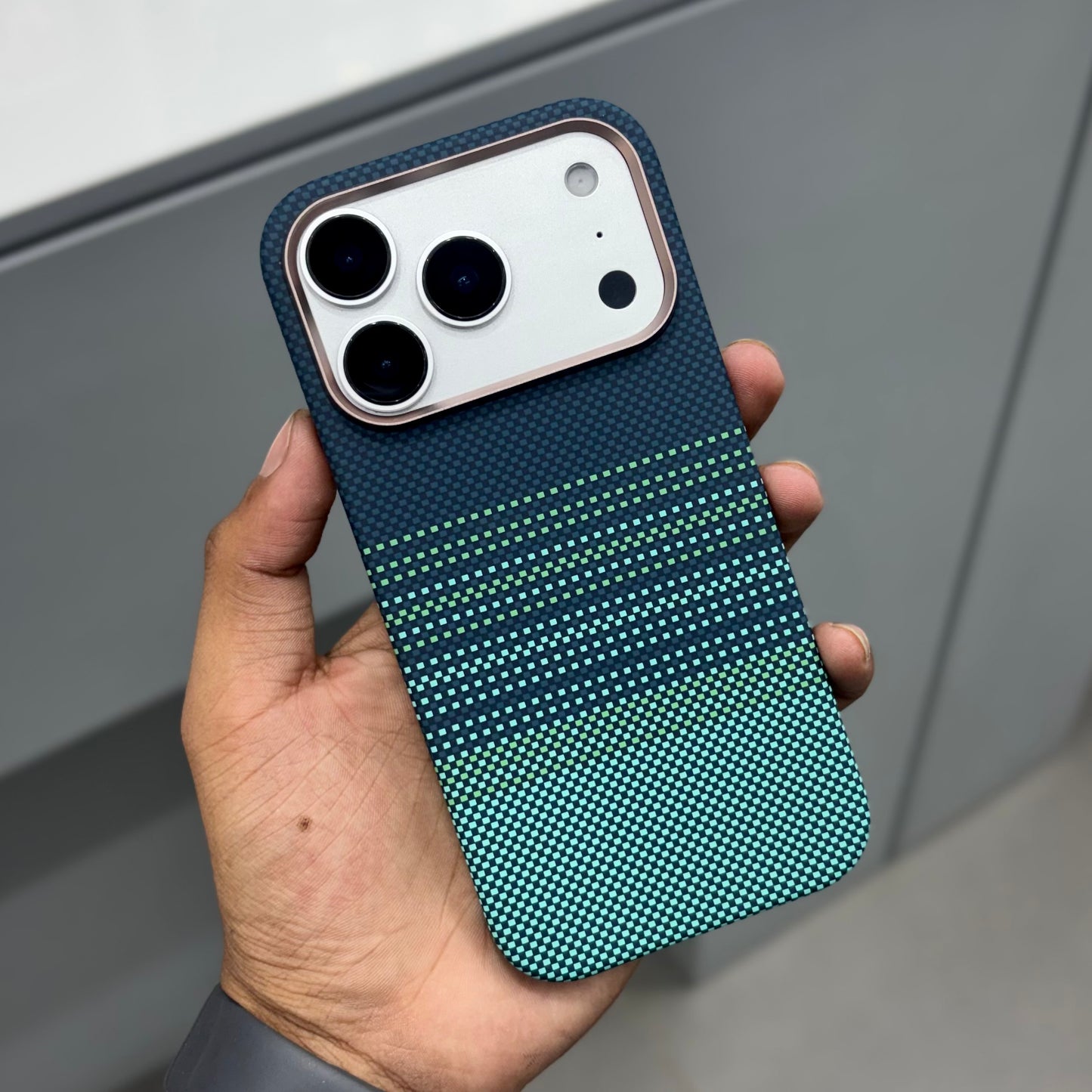 Knit Green Wave With Magsafe Case ( No. 2194)