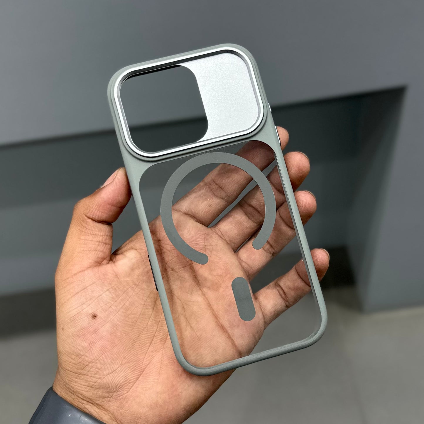 ICON N CLEAR METAL CAM CASE-GREY ( No. 3420 )