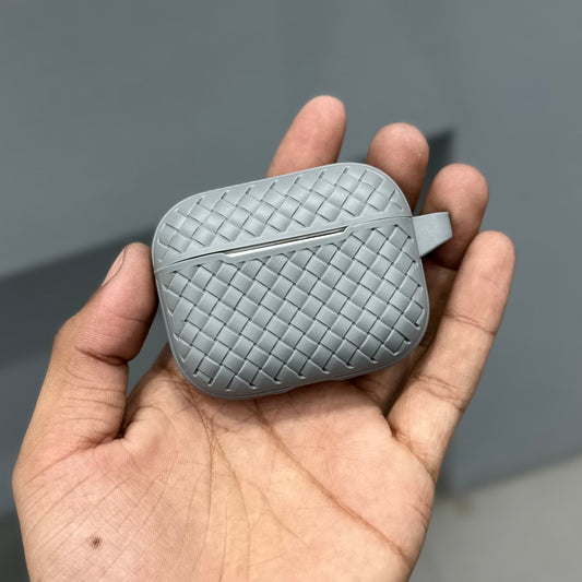 GLITCH SILICON AIRPODS CASE - GREY ( No. 2843 )