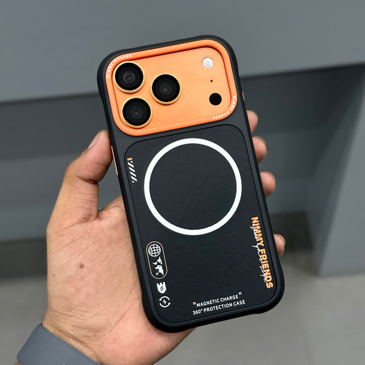 NIMMY MAGSAFE CASE - BLACK ORANGE ( No. 2695 )