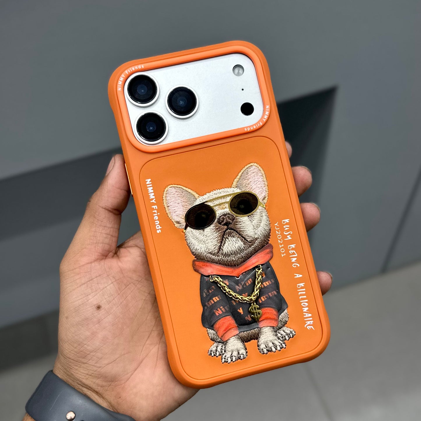 NIMMY DOG CHAIN CASE - ORANGE ( No. 2834 )