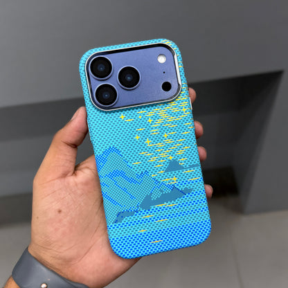 LUXO MAGSAFE CASE - SKY BLUE MOUNT STARS ( No. 3578 )